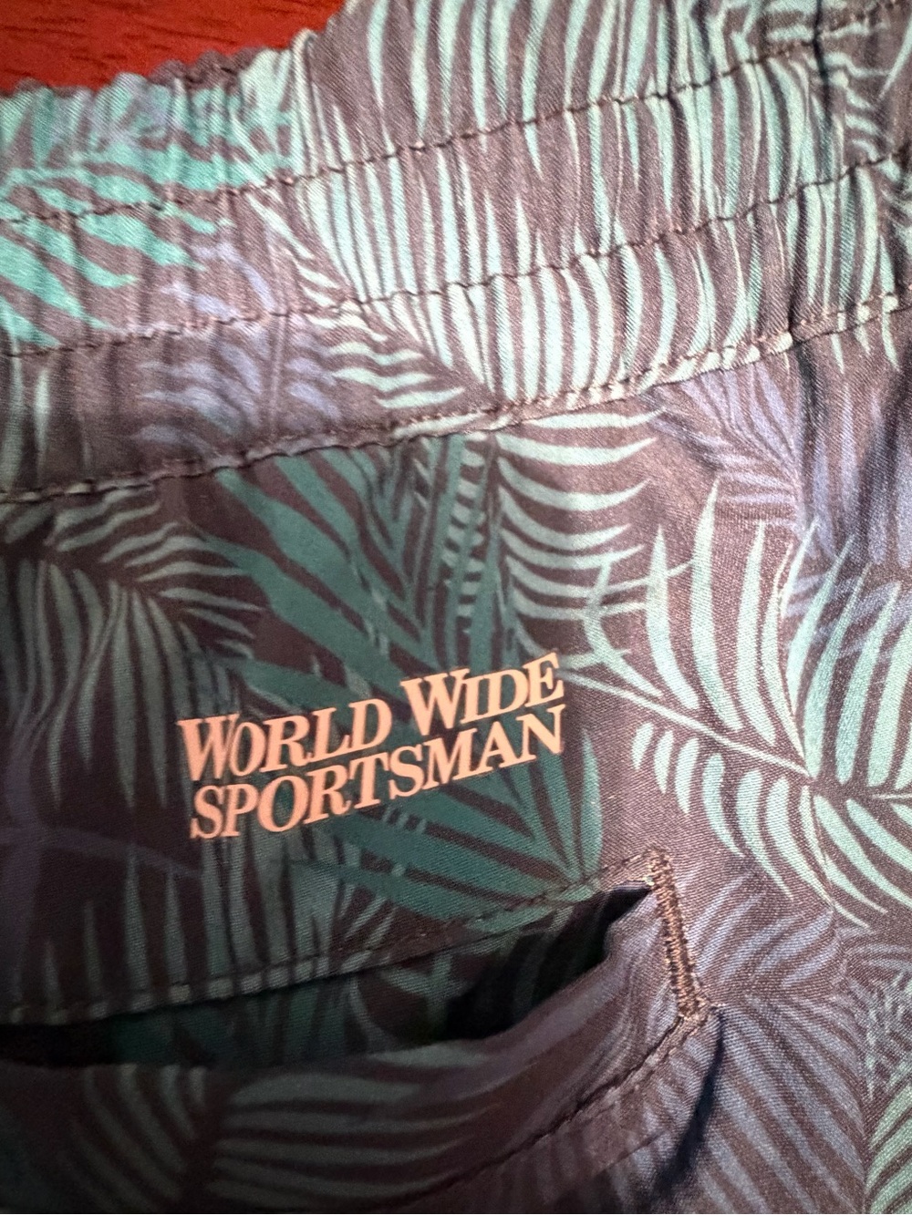 Men’s Blue Teal Printed Athletic Shorts/ swim trunks XXL new with‎ tag - Picture 7 of 9
